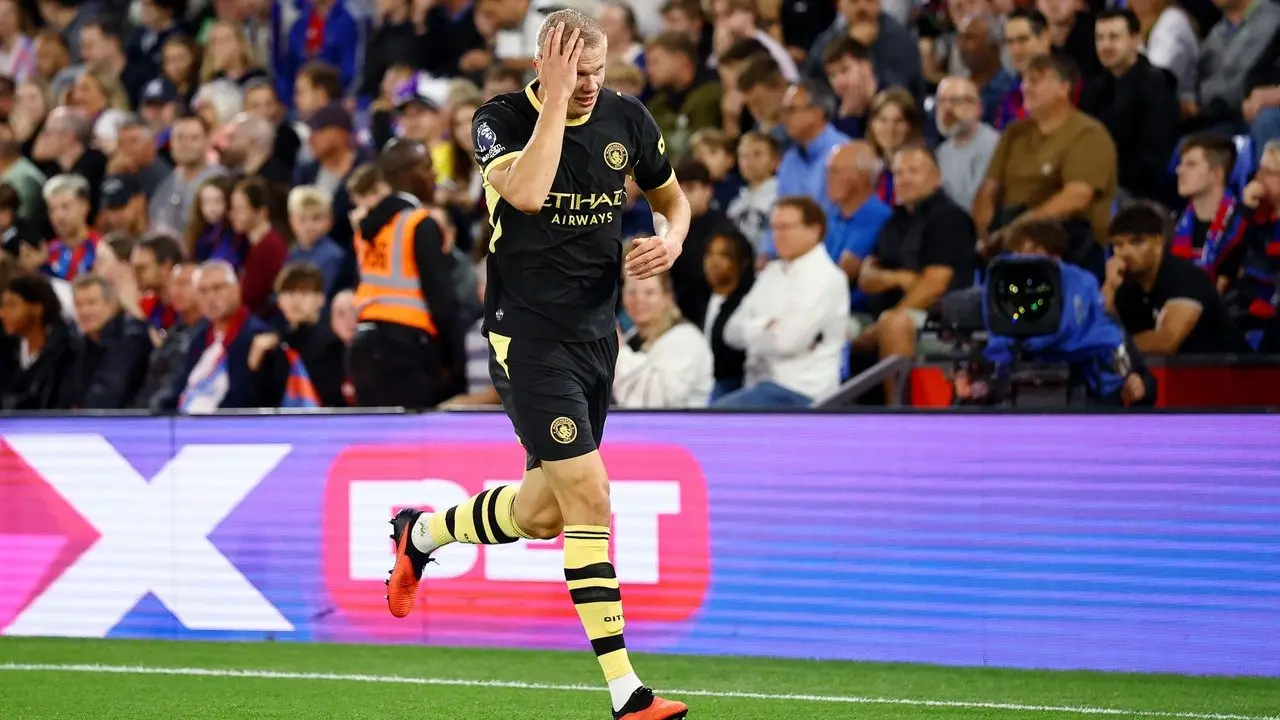 Haaland Cetak Brace dengan Gaya Rambut Baru, Manchester City Pesta Gol ke Gawang Crystal Palace