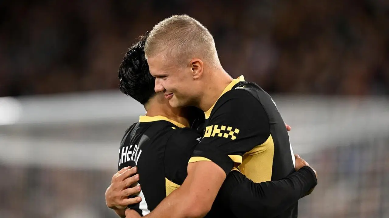 Man City Pesta Gol di Kandang Palace, Haaland dan Cherki Borong Dua Gol