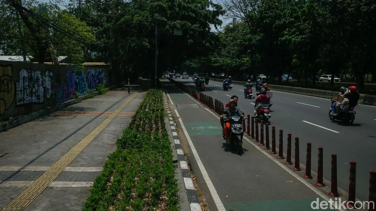 Nasib Jalur Sepeda DKI Jakarta Masih Dievaluasi, Penertiban Pengguna Motor Digencarkan