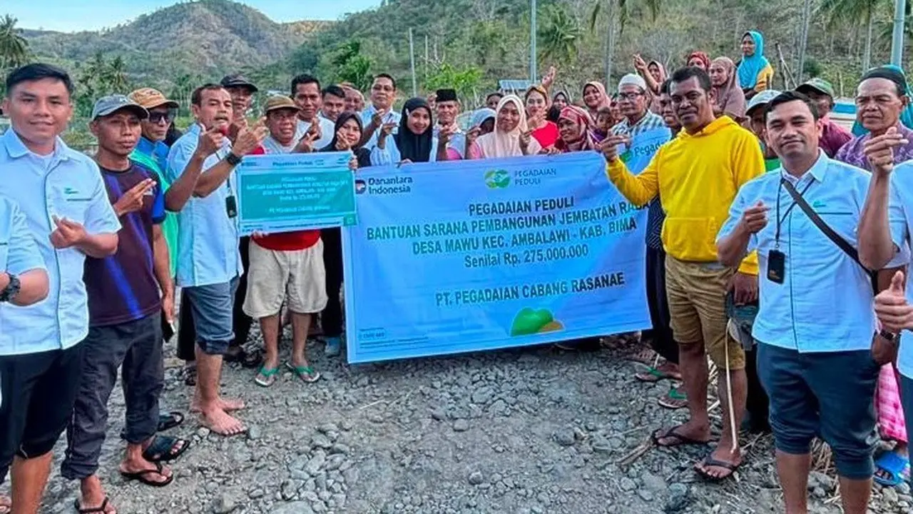 Pegadaian Salurkan Rp 275 Juta untuk Jembatan Raba Sa'u, Atasi Akses Warga Bima