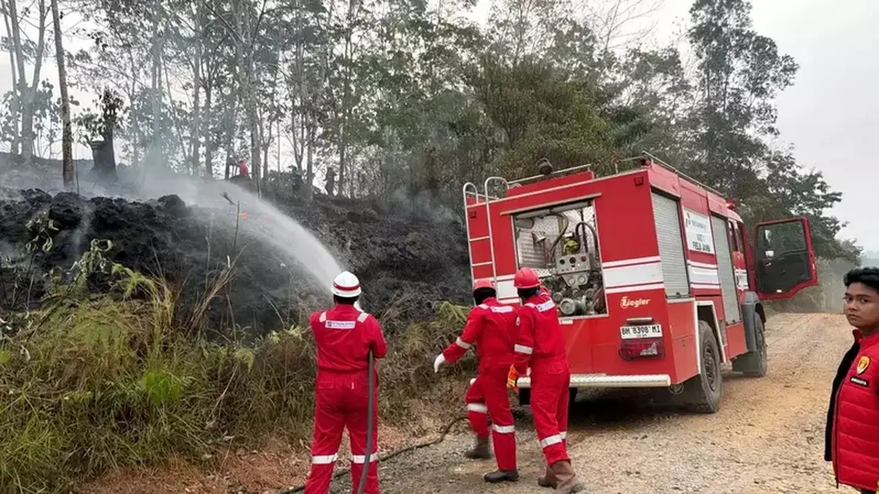 Pertamina EP Jambi Aktif Bantu Pemadaman Karhutla di Lima Titik