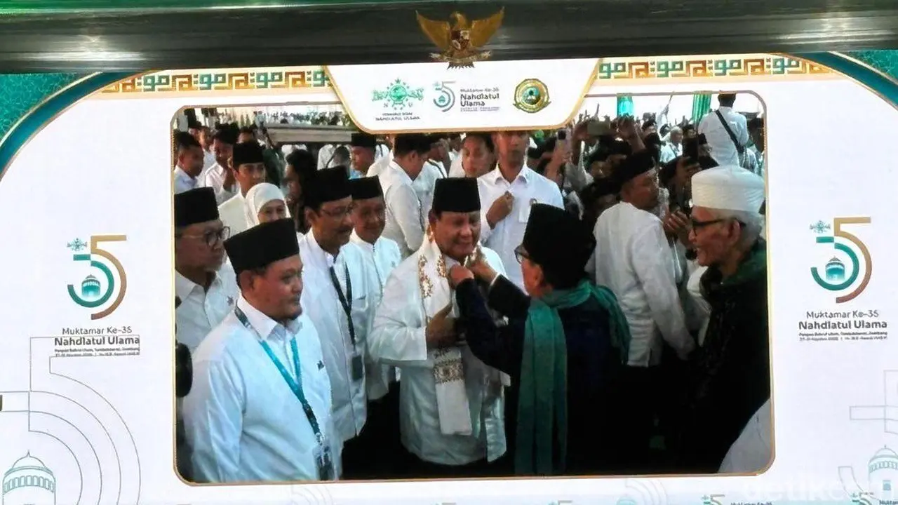 Prabowo Hadiri Penutupan Muktamar NU ke-35, Gus Kikin Terpilih Ketua Umum PBNU