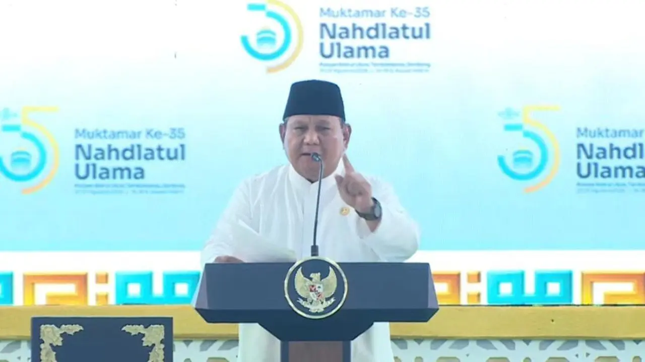 Prabowo Janjikan Fasilitas Layar Interaktif untuk Pesantren NU