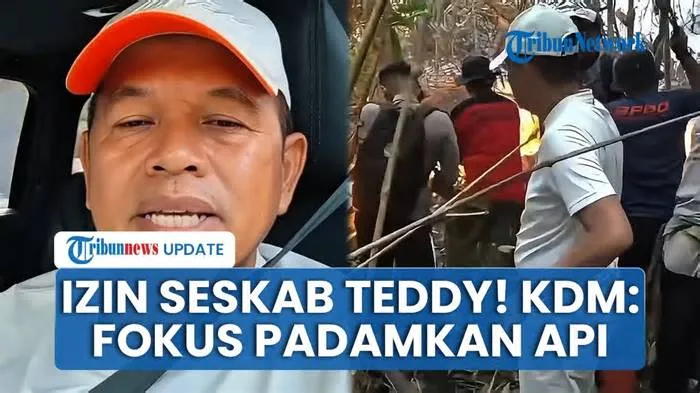 Absen Rakornas! KDM Sampaikan Terima Kasih Diberi Izin Seskab Teddy & Mensesneg: Fokus Padamkan Api