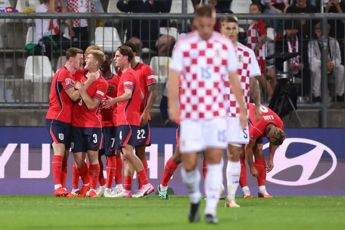 Pesta Gol di Rijeka: Inggris Permalukan Kroasia 7-0 dalam Duel Bersejarah